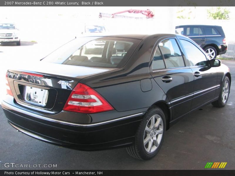 Black / Black 2007 Mercedes-Benz C 280 4Matic Luxury