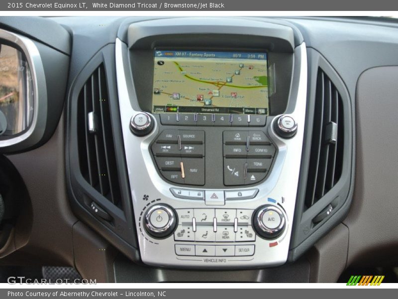 White Diamond Tricoat / Brownstone/Jet Black 2015 Chevrolet Equinox LT