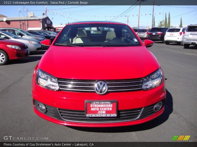 Salsa Red / Cornsilk Beige 2012 Volkswagen Eos Komfort