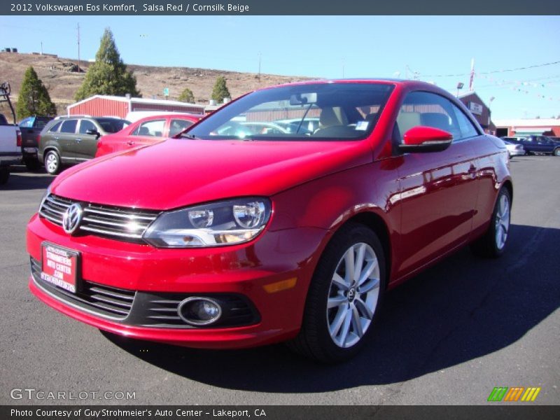 Salsa Red / Cornsilk Beige 2012 Volkswagen Eos Komfort
