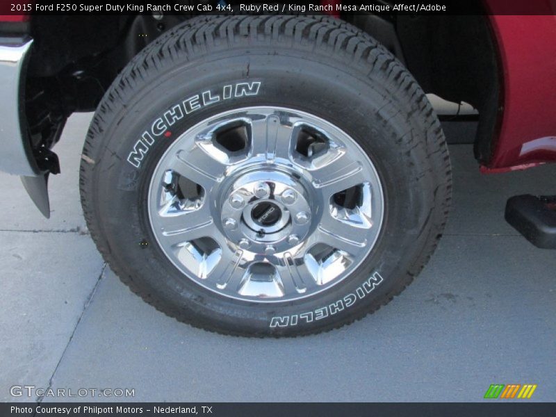 Ruby Red / King Ranch Mesa Antique Affect/Adobe 2015 Ford F250 Super Duty King Ranch Crew Cab 4x4
