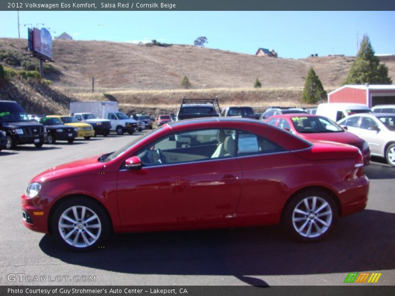 Salsa Red / Cornsilk Beige 2012 Volkswagen Eos Komfort