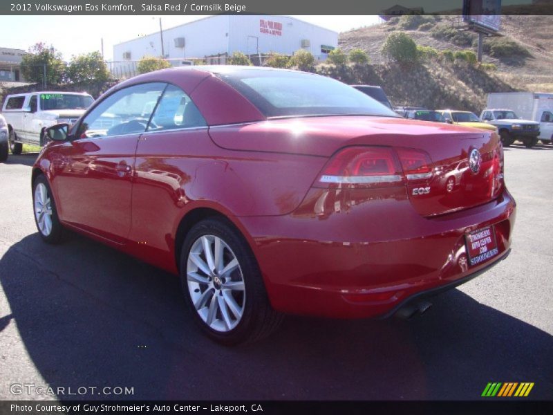 Salsa Red / Cornsilk Beige 2012 Volkswagen Eos Komfort