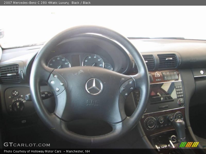 Black / Black 2007 Mercedes-Benz C 280 4Matic Luxury