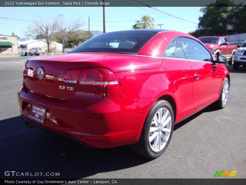 Salsa Red / Cornsilk Beige 2012 Volkswagen Eos Komfort