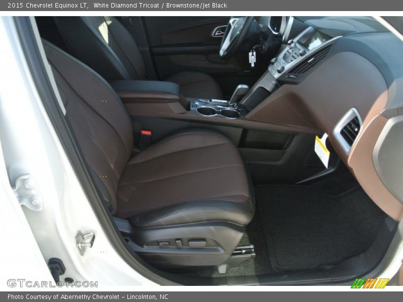 White Diamond Tricoat / Brownstone/Jet Black 2015 Chevrolet Equinox LT