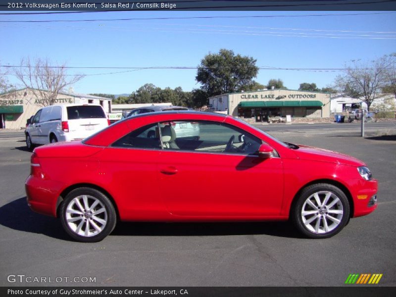 Salsa Red / Cornsilk Beige 2012 Volkswagen Eos Komfort