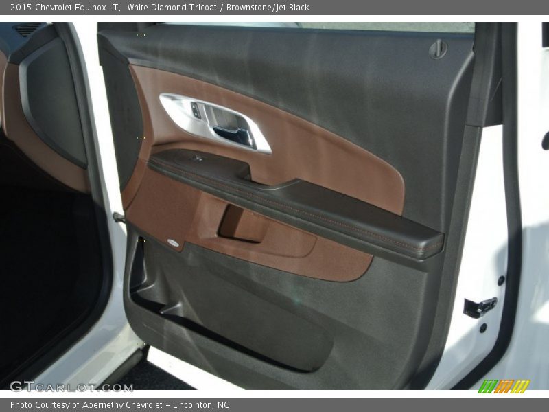 White Diamond Tricoat / Brownstone/Jet Black 2015 Chevrolet Equinox LT