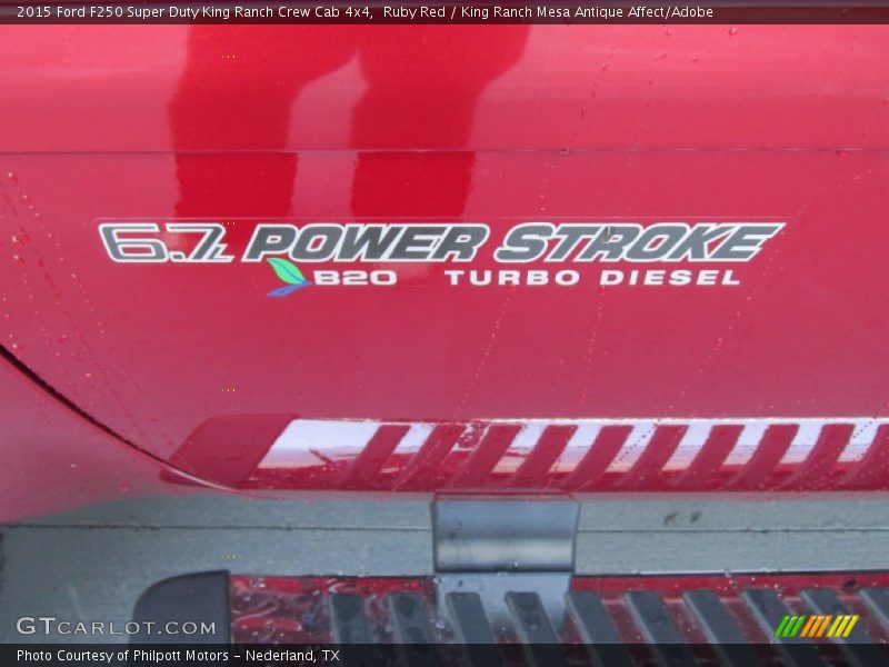 Ruby Red / King Ranch Mesa Antique Affect/Adobe 2015 Ford F250 Super Duty King Ranch Crew Cab 4x4