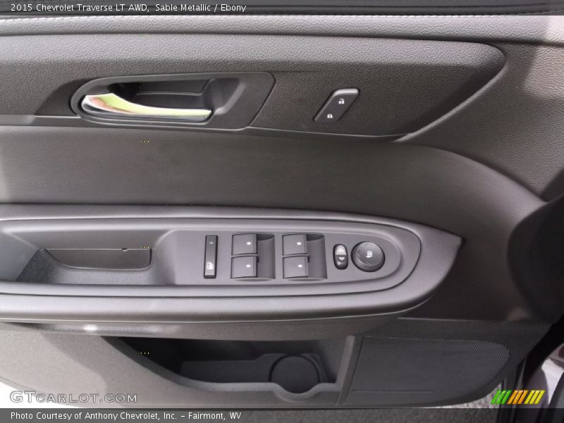 Sable Metallic / Ebony 2015 Chevrolet Traverse LT AWD