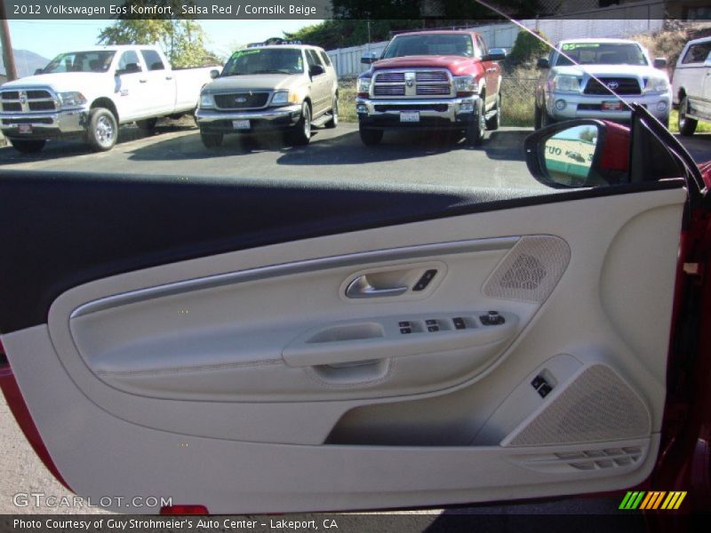 Salsa Red / Cornsilk Beige 2012 Volkswagen Eos Komfort