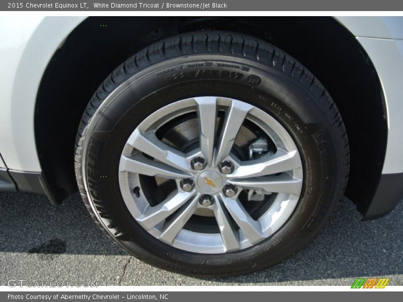 White Diamond Tricoat / Brownstone/Jet Black 2015 Chevrolet Equinox LT