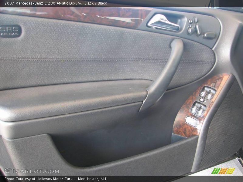 Black / Black 2007 Mercedes-Benz C 280 4Matic Luxury