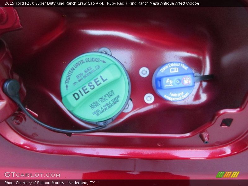 Ruby Red / King Ranch Mesa Antique Affect/Adobe 2015 Ford F250 Super Duty King Ranch Crew Cab 4x4