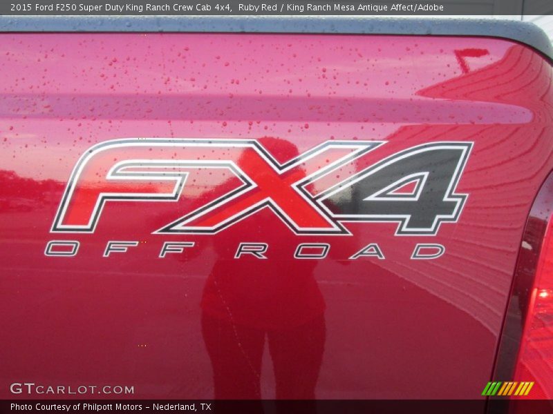 Ruby Red / King Ranch Mesa Antique Affect/Adobe 2015 Ford F250 Super Duty King Ranch Crew Cab 4x4