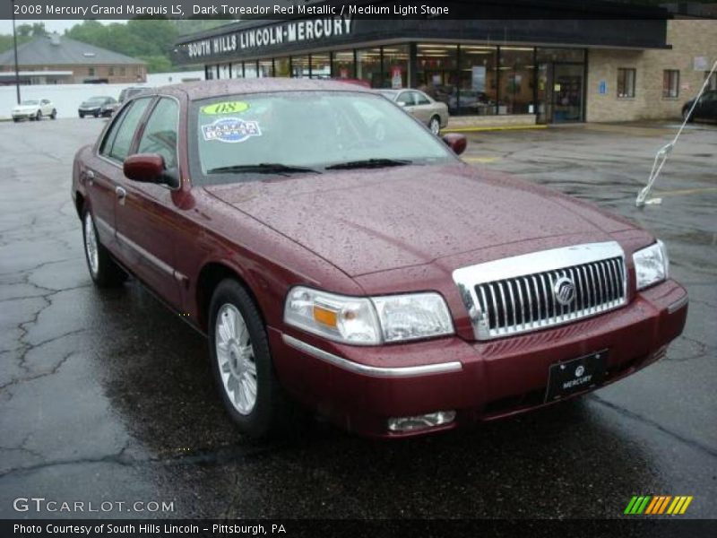 Dark Toreador Red Metallic / Medium Light Stone 2008 Mercury Grand Marquis LS