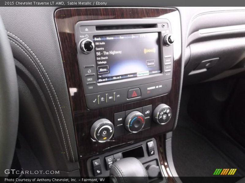 Sable Metallic / Ebony 2015 Chevrolet Traverse LT AWD