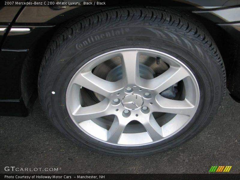 Black / Black 2007 Mercedes-Benz C 280 4Matic Luxury