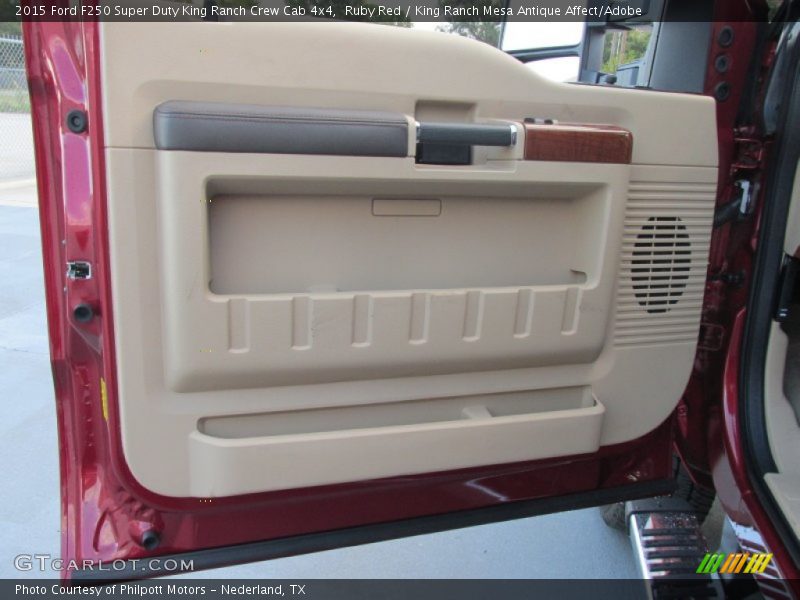 Ruby Red / King Ranch Mesa Antique Affect/Adobe 2015 Ford F250 Super Duty King Ranch Crew Cab 4x4