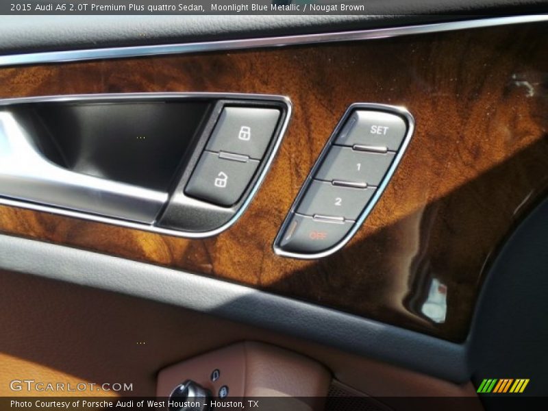 Moonlight Blue Metallic / Nougat Brown 2015 Audi A6 2.0T Premium Plus quattro Sedan