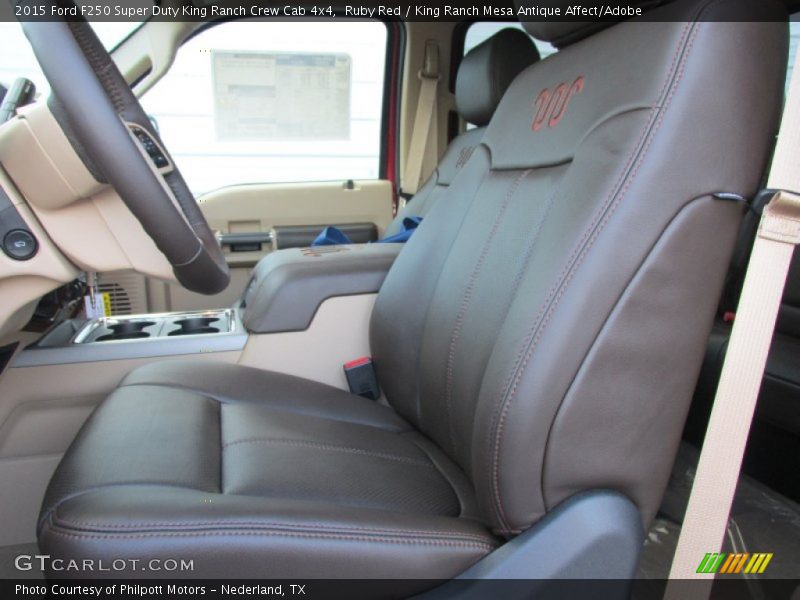 Ruby Red / King Ranch Mesa Antique Affect/Adobe 2015 Ford F250 Super Duty King Ranch Crew Cab 4x4