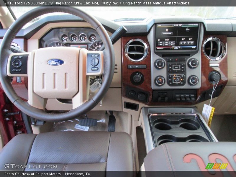 Ruby Red / King Ranch Mesa Antique Affect/Adobe 2015 Ford F250 Super Duty King Ranch Crew Cab 4x4