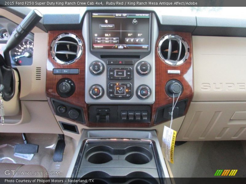 Ruby Red / King Ranch Mesa Antique Affect/Adobe 2015 Ford F250 Super Duty King Ranch Crew Cab 4x4