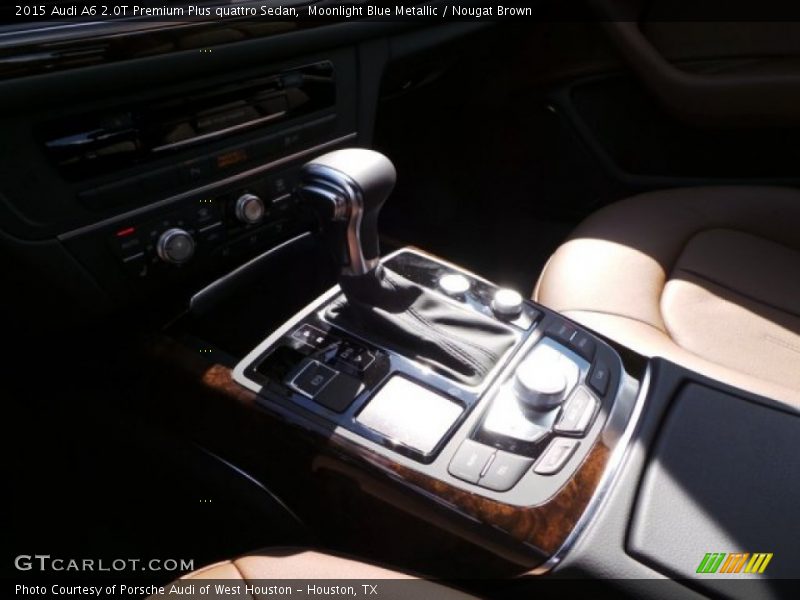 Moonlight Blue Metallic / Nougat Brown 2015 Audi A6 2.0T Premium Plus quattro Sedan