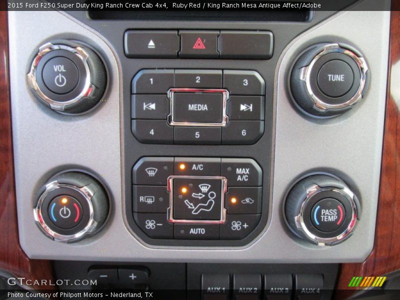 Ruby Red / King Ranch Mesa Antique Affect/Adobe 2015 Ford F250 Super Duty King Ranch Crew Cab 4x4