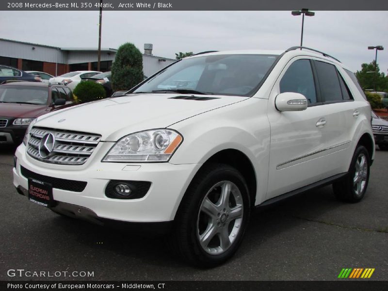 Arctic White / Black 2008 Mercedes-Benz ML 350 4Matic