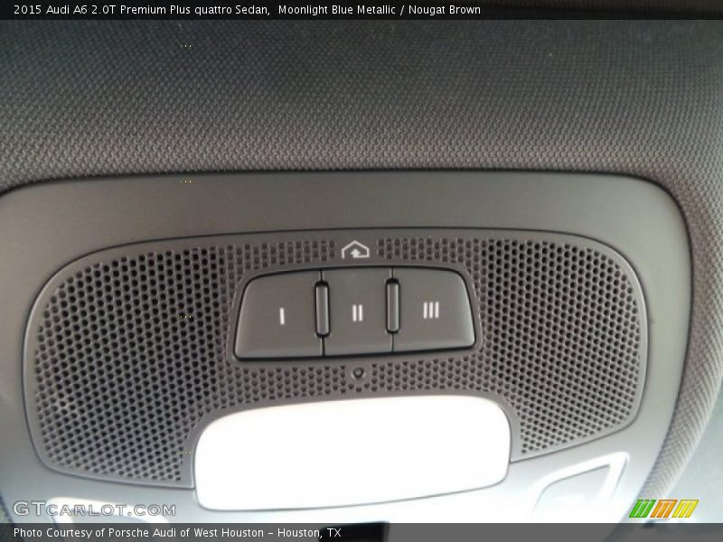 Moonlight Blue Metallic / Nougat Brown 2015 Audi A6 2.0T Premium Plus quattro Sedan
