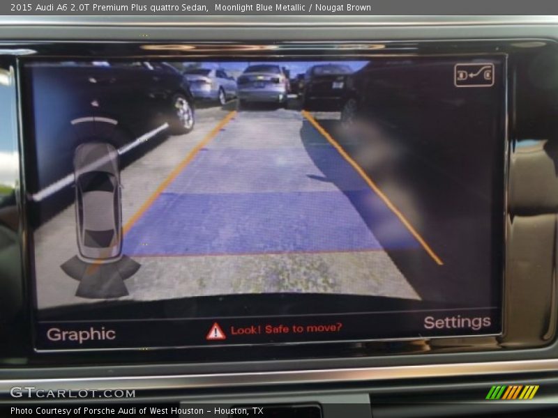 Moonlight Blue Metallic / Nougat Brown 2015 Audi A6 2.0T Premium Plus quattro Sedan