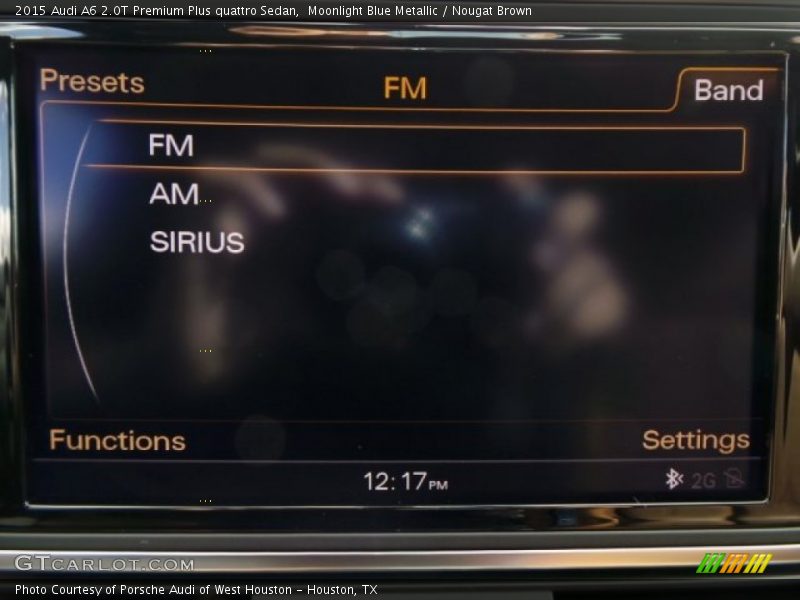 Moonlight Blue Metallic / Nougat Brown 2015 Audi A6 2.0T Premium Plus quattro Sedan