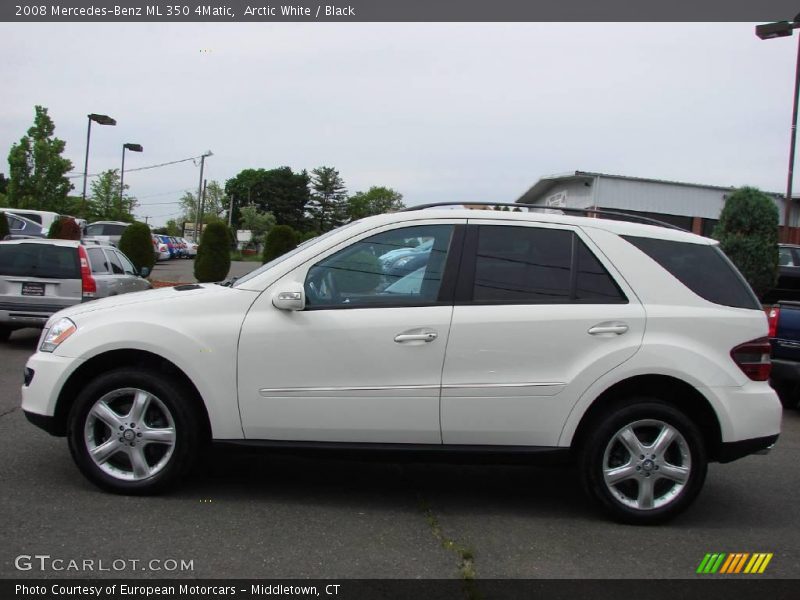 Arctic White / Black 2008 Mercedes-Benz ML 350 4Matic