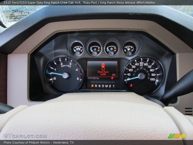 Ruby Red / King Ranch Mesa Antique Affect/Adobe 2015 Ford F250 Super Duty King Ranch Crew Cab 4x4