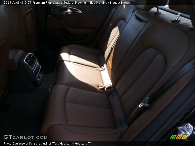 Moonlight Blue Metallic / Nougat Brown 2015 Audi A6 2.0T Premium Plus quattro Sedan