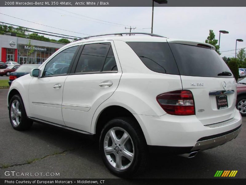Arctic White / Black 2008 Mercedes-Benz ML 350 4Matic