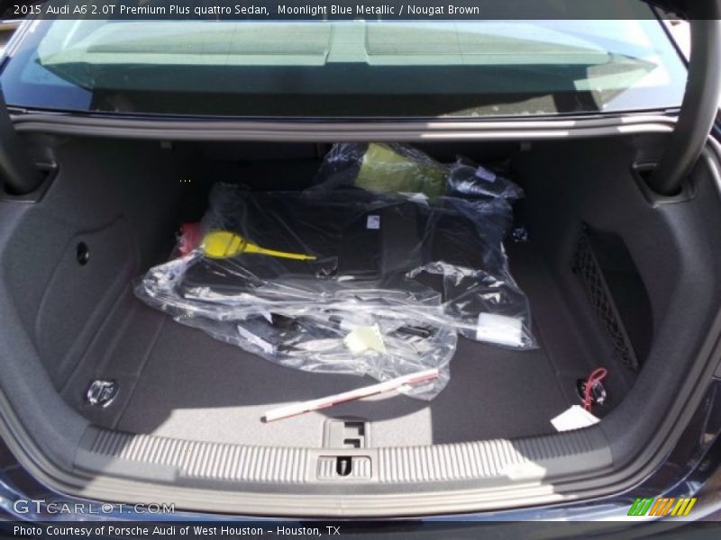 Moonlight Blue Metallic / Nougat Brown 2015 Audi A6 2.0T Premium Plus quattro Sedan