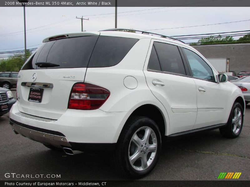 Arctic White / Black 2008 Mercedes-Benz ML 350 4Matic