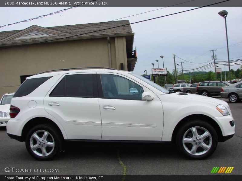 Arctic White / Black 2008 Mercedes-Benz ML 350 4Matic