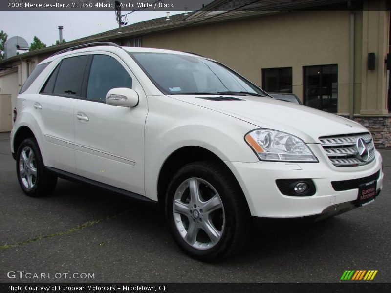 Arctic White / Black 2008 Mercedes-Benz ML 350 4Matic