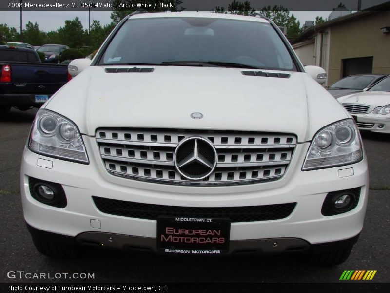 Arctic White / Black 2008 Mercedes-Benz ML 350 4Matic