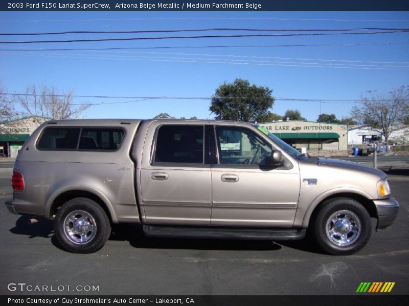Arizona Beige Metallic / Medium Parchment Beige 2003 Ford F150 Lariat SuperCrew