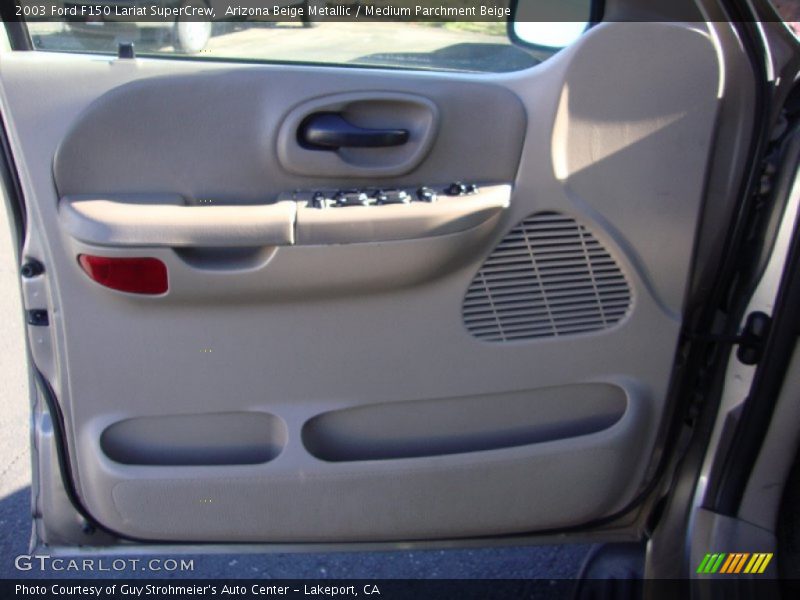 Arizona Beige Metallic / Medium Parchment Beige 2003 Ford F150 Lariat SuperCrew