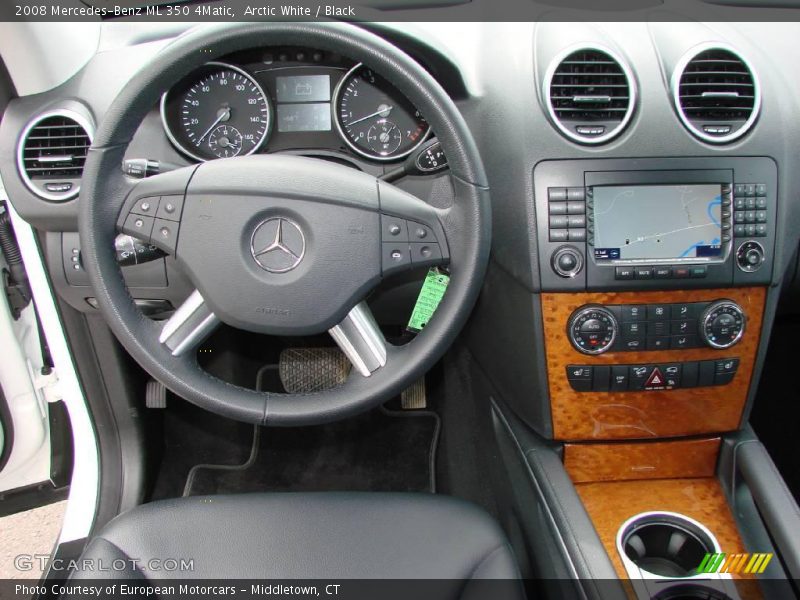 Arctic White / Black 2008 Mercedes-Benz ML 350 4Matic