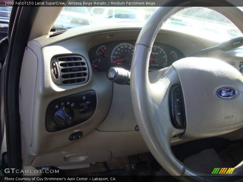 Arizona Beige Metallic / Medium Parchment Beige 2003 Ford F150 Lariat SuperCrew