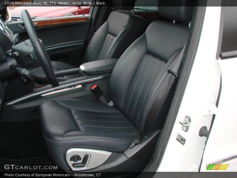 Arctic White / Black 2008 Mercedes-Benz ML 350 4Matic