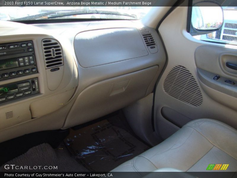 Arizona Beige Metallic / Medium Parchment Beige 2003 Ford F150 Lariat SuperCrew