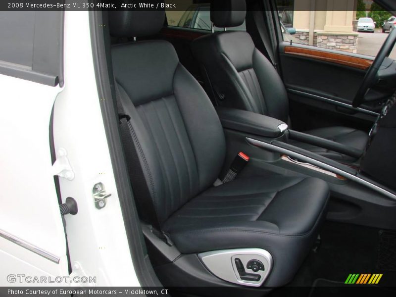 Arctic White / Black 2008 Mercedes-Benz ML 350 4Matic
