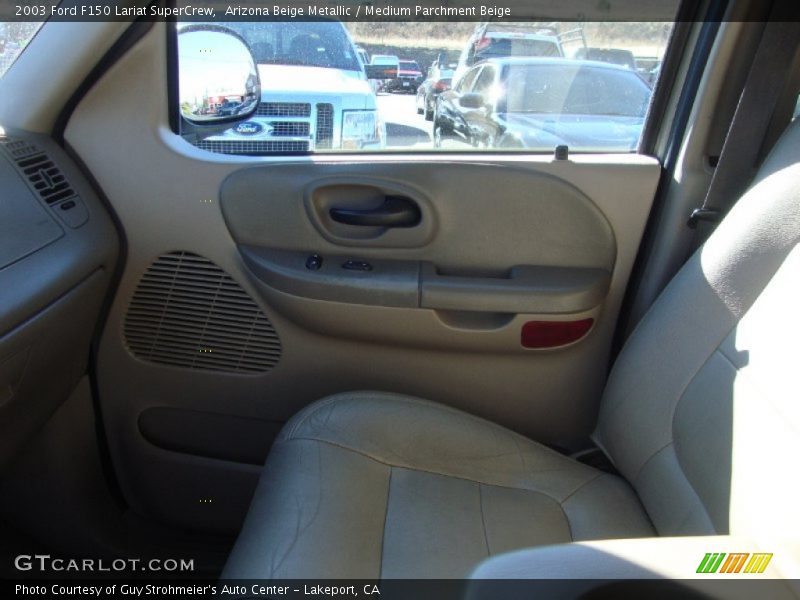 Arizona Beige Metallic / Medium Parchment Beige 2003 Ford F150 Lariat SuperCrew